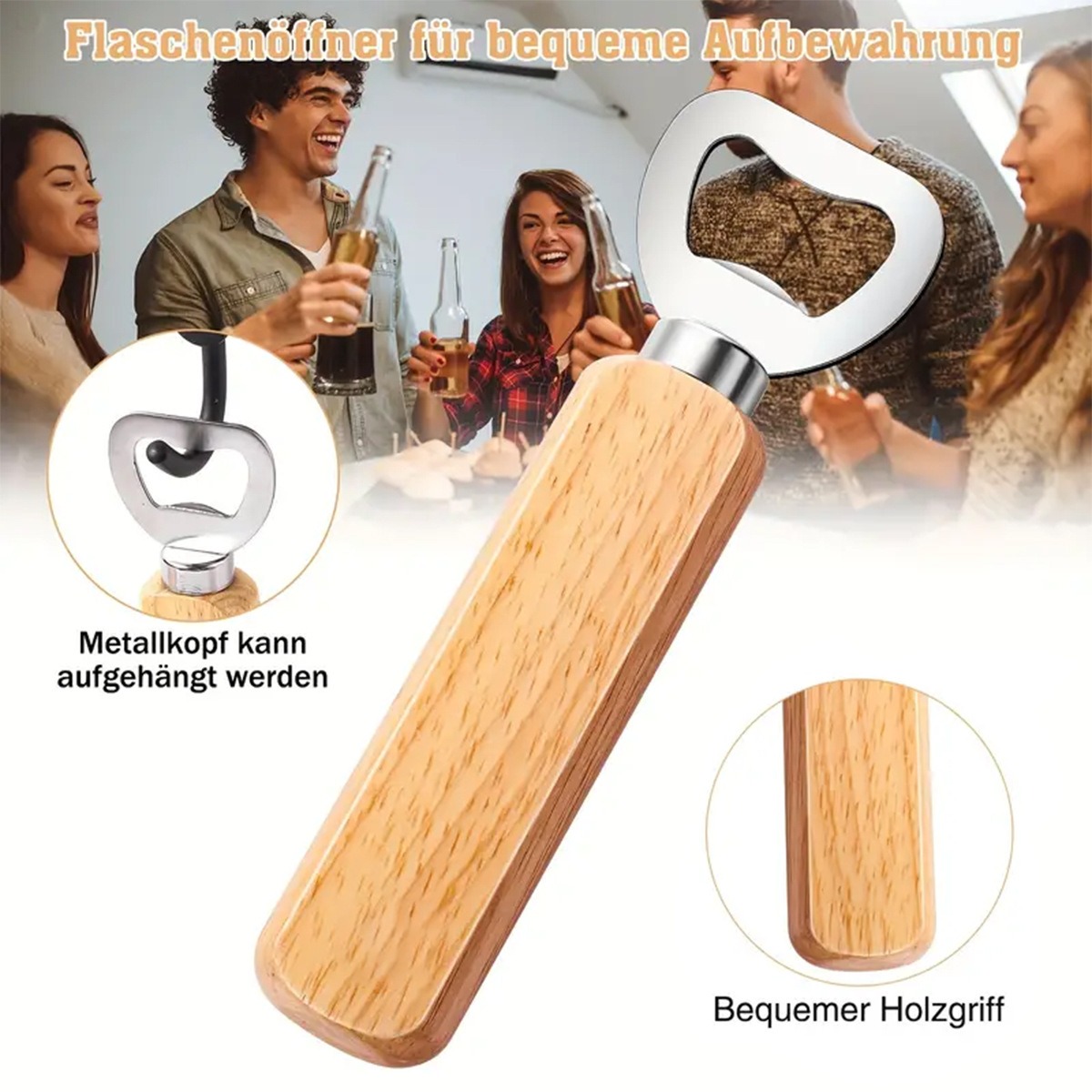 Personalized Wooden Beer Bottle Opener